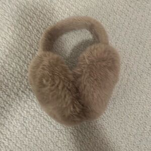 fluffy earmuffs brown